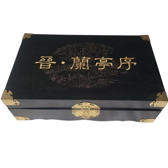Chinese Wooden Scroll With Box Collection Certificate Jin Dynasty Rare Limited - Picture 1 of 12